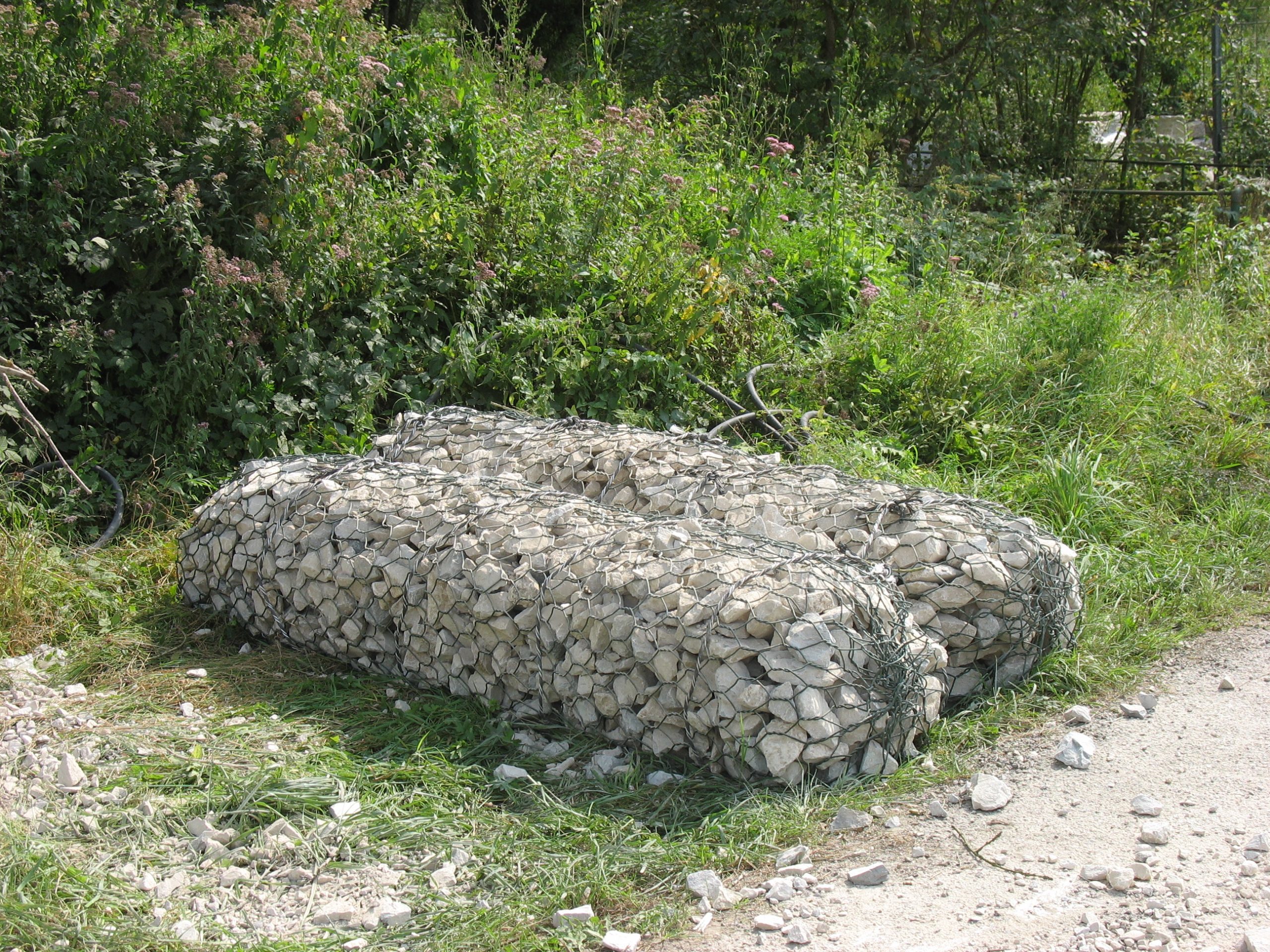 Image mise à l'avant Gabion sacs, gabions cylindrique