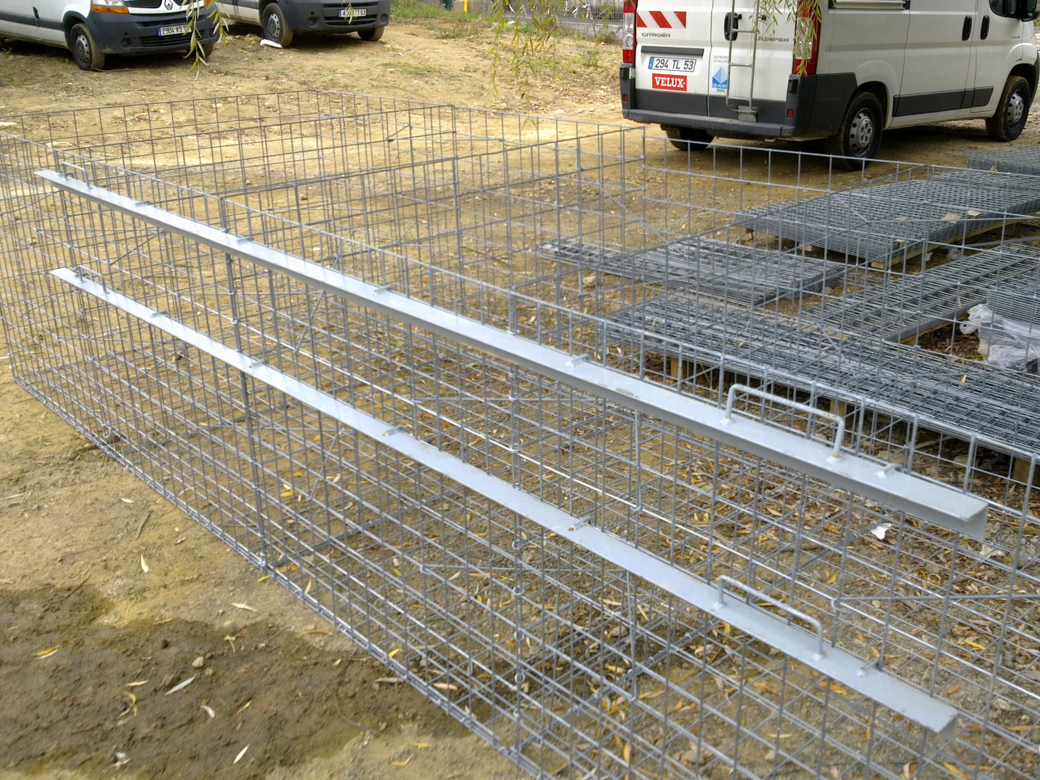 Image mise à l'avant Barres d'alignement pour gabions TS