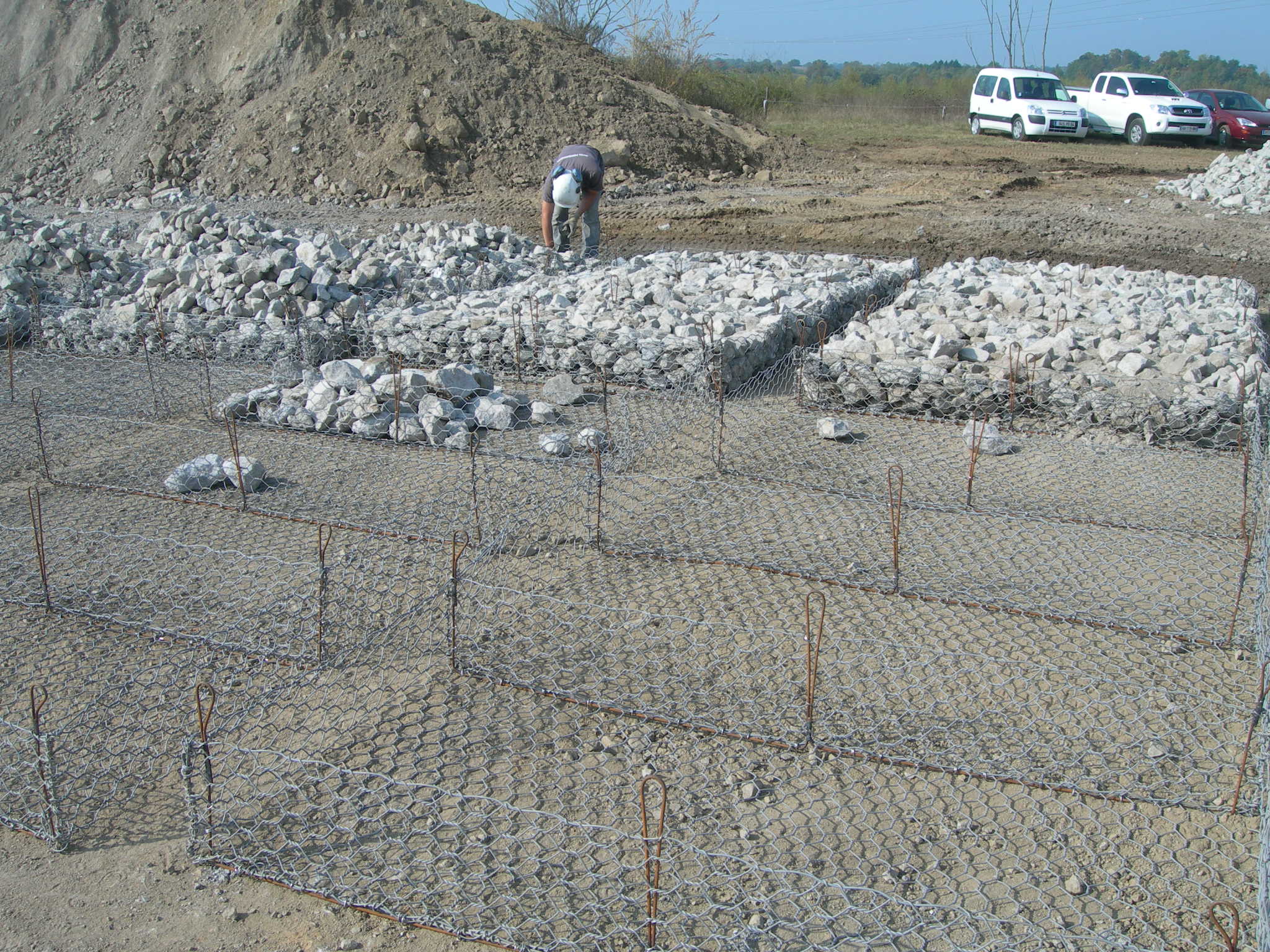 Image mise à l'avant Suspente de levage pour matelas gabion