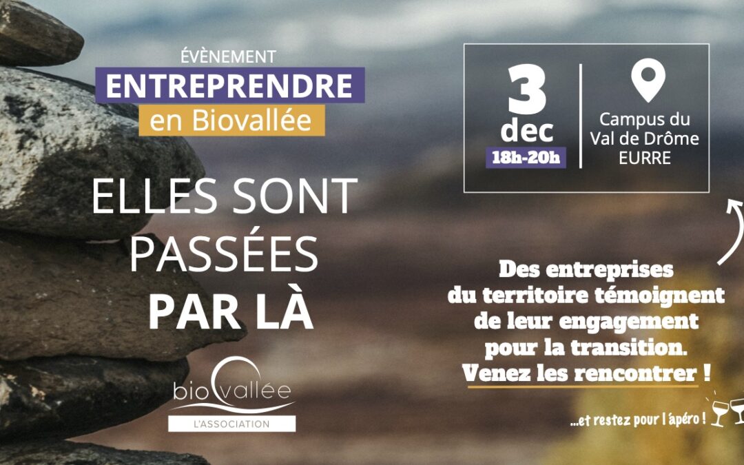 Affiche entreprendre en biovallée